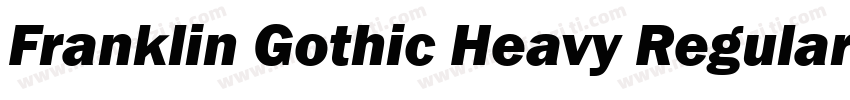 Franklin Gothic Heavy Regular字体转换